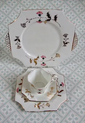 Buy Antique Pre Shelley Wileman Thistle Pattern Porcelain Set Square Shape 3608 • 19.99£