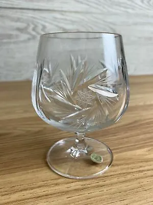 Buy Crystal Cut Brandy Glass Fine Cut 24% Pbo Czech Republic  • 18.34£