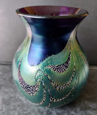 Buy Okra Iredescent Vase  Hight Aprox 4  Inch-- Width 4  • 39£