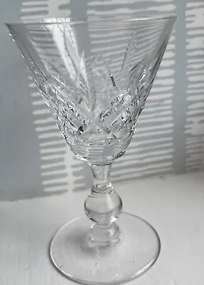 Buy Stuart Crystal Glengarry Cut Pattern Wine Glass Stamped Stuart England 11.5cm • 4£