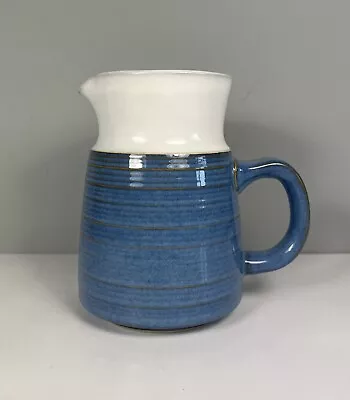 Buy Denby Langley Chatsworth - Blue Large Milk Jug 1 Pint - Vintage Stoneware VGC • 18.99£