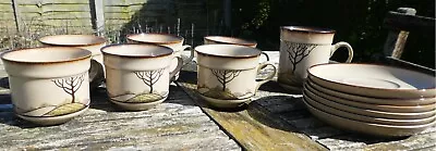 Buy Vintage Savoy Denby Ware Tea Cups & Saucers & One Coffee Mug • 32£