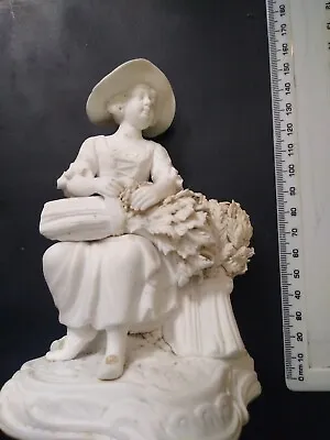 Buy PARIAN WARE FIGURE - Girl With Sheaves  Small Hairline To Neck & Discoloratiion • 42£