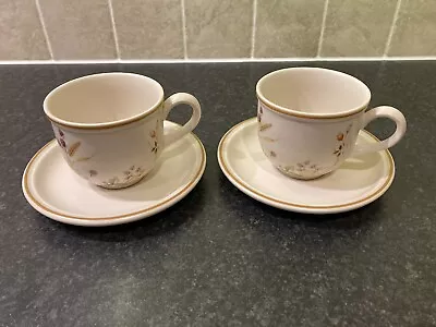 Buy Harvest -  Two Tea Cups And Saucers -  Marks And Spencer -  M&s St Michael • 7.50£