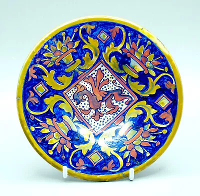 Buy Maiolica Faience LUSTRE GUBBIO Pottery Marked Plate • 9.99£