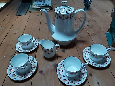 Buy Vintage Coffee Cup Set Made In England Fine Bone China • 9£