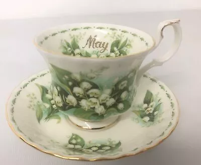 Buy Royal Albert Cup & Saucer Flower Of The Month Series May Lily Of The Valley • 9.99£