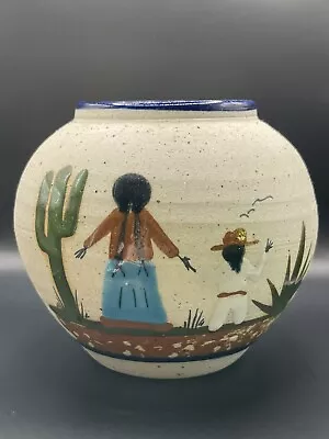 Buy Tonala Mexican Pottery Vase Mother And Child Hand Painted • 47.27£
