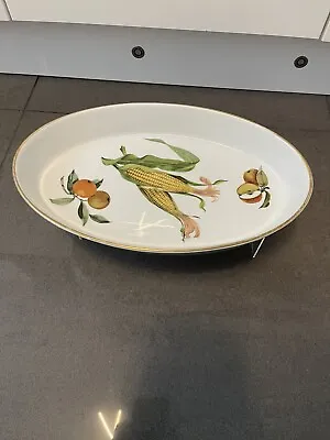 Buy Royal Worcester Fine Porcelain 37 Cm  ‘ Evesham ‘ Oval Dish.  Oven To Tableware • 8.99£