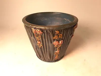 Buy Weller Art Pottery Vase, Blue Drapery, 1920s, 6.5  Diameter, 5 T • 46.33£