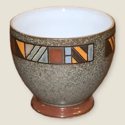 Buy Denby Marrakesh Open Sugar Bowl Brown Mosaic Rim Vintage New Old Stock • 15£