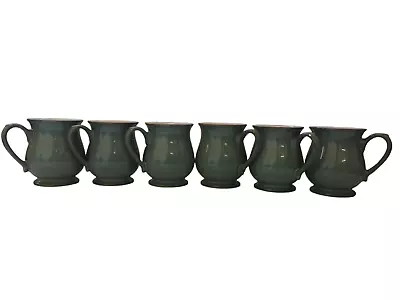 Buy Denby Regency Green Mugs X6 Stoneware Made In England • 20£