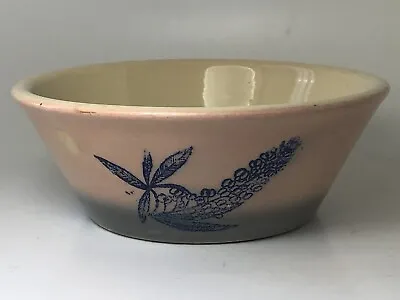 Buy Vintage Rare 1950's Ath-Tex Athens Texas Pottery Pink Gray Bluebonnet Bowl • 22.77£