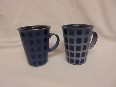 Buy Pair Of Denby Stoneware Blue Reflex Mugs • 15.99£
