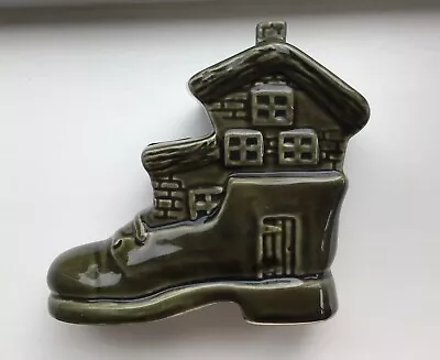 Buy Dartmouth Pottery ‘The Old Woman That Lived In A Shoe’  Green Money Box. Mint  • 15£