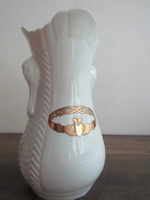 Buy Donegal China Parian Kerry Claddagh Vase With Fish Head Handles. • 14.95£