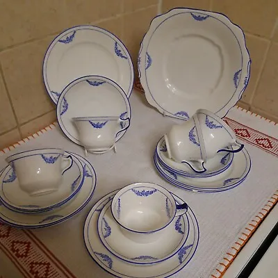 Buy Antique Blyth Porcelain Diamond China Co Ltd Tea Set 17 Pieces C1925 • 33£