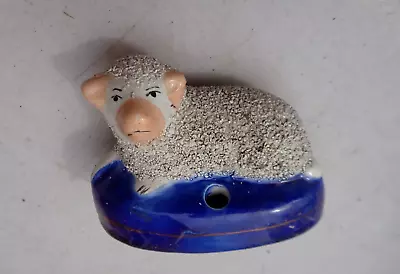 Buy Antique Ink Bottle. Staffordshire Pottery Lamb.8.4 Length X 6.5 Centimetres High • 3.99£