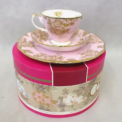 Buy Royal Albert 100 Years 'Golden Roses' Pattern One Cup Tea Set In Box (Ald) • 9.99£