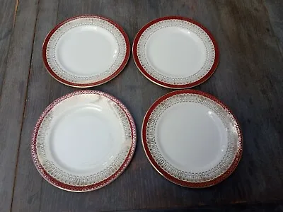 Buy Royal Grafton Majestic ( Maroon / Red ) SET OF FOUR 7  Plates • 9.99£