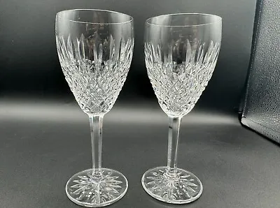 Buy Gorgeous Pair Of WATERFORD CRYSTAL Castlemaine (Cut) Claret Wine Glasses Mint • 149.37£
