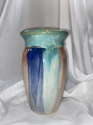 Buy Antique Early Hull American Art Pottery Yellowware Stoneware Wide Lip Vase  • 41.73£
