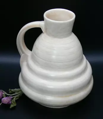 Buy Stylish/Modernist  Matt Cream Beehive Vase No 238 By Crown Ducal C1950's • 26.75£