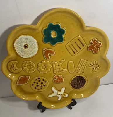 Buy Vintage 1970’s USA Pottery 13 1/2  Cookie Platter Kitsch MCM • 11.36£