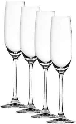 Buy Luxury Set Of 4 Champagne Glasses Dishwasher Safe Capacity 180ML • 10.99£