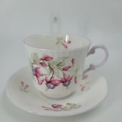 Buy Queens Fine Bone China Tea Cup And Saucer England Rosina China Co. Ltd Floral  • 18.01£