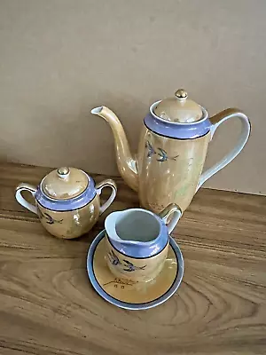 Buy Vintage 4 Piece Bone China Tea Set Japanese Tea Pot Coffee Sugar Bowl Milk Jug • 17.83£