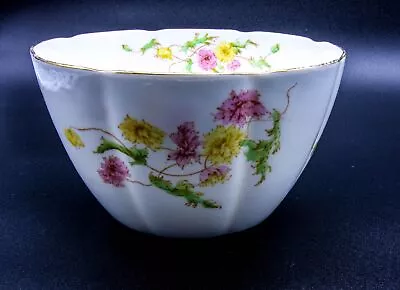 Buy The Foley China Tea Waste Bowl Pattern FOL 5310 Floral Pattern Gilt Rim • 4.99£