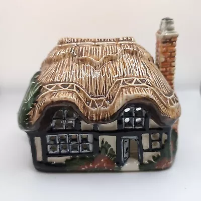 Buy VTG Derek Fowler Studios Pottery Lamp Retro Toadstool Thatched Cottage House  • 20£
