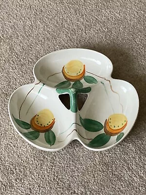 Buy MYOTT Art Deco 3 Section Hors D'oeuvres Dish Trefoil Dish Hand-painted • 15£