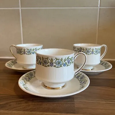 Buy Vintage Royal Paragon Fine Bone China Set Of 3 Tea Cups And Saucers “Pandora” • 12£