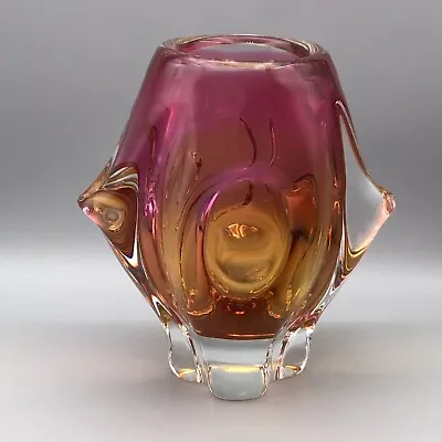 Buy 💗 A Stunning Vintage Czech ‘josef Hospodka’ Bohemian Art Glass Vase/sculpture. • 30£
