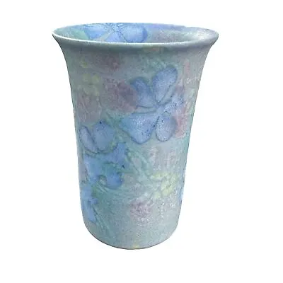 Buy Art Pottery Conwy Wales Vase With Floral Design 1980s • 25£