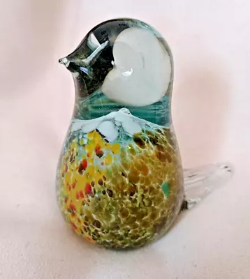 Buy Vintage Mdina Handblown Glass Paperweight Robin Bird Studio Art Glass 1980s VGC • 14.99£