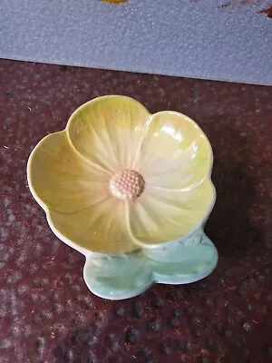 Buy Vintage Beswick Ware Pin Trinket Dish Tray Yellow Flower  3 Inch • 20£