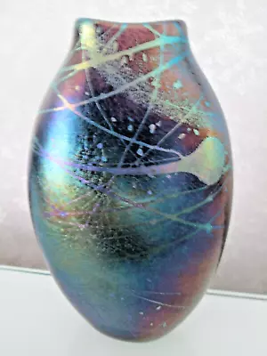 Buy Signed Charles Victor Ramsey-Peter Layton LGW Int British Studio/Art Glass Vase • 135£