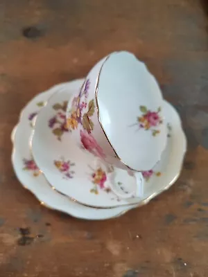 Buy Vintage Cup, Saucer & Side Plate Trio Including Tea Sachets Floral Wedding Gift • 14.95£
