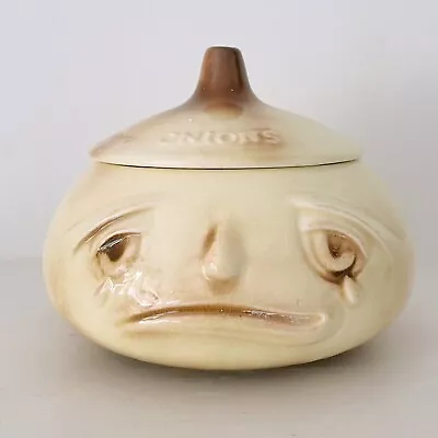 Buy SylvaC Onion Crying Face Pot 516, 12.5cm Cream Brown, Vintage Facepot • 12.95£