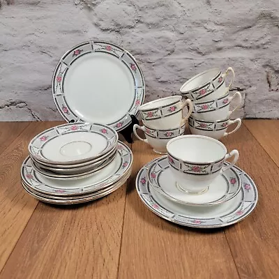 Buy X6 Early Paragon China Trio Tea Cup, Saucer & Plate Set • 19.99£