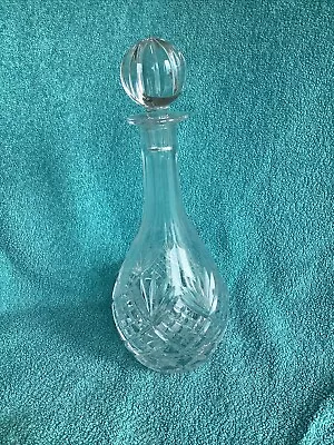 Buy Vintage Crystal Cut Glass Decanter 36cm Tall, 1.6kg EX Condition Whisky /Spirits • 10£