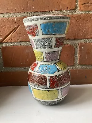 Buy Italian Art Pottery - Fratelli  Fanciullacci -  Multicoloured Brick Wall Vase • 45£