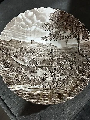 Buy Replacement China Dinner Bowl Brown Road To Windsor  Johnson Brothers Country + • 8£