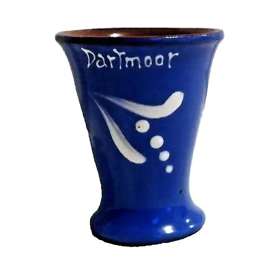 Buy Gorgeous Vintage DEVON Pottery Blue 3  Mantle-Piece Spill / Posy Vase 'DARTMOOR' • 0.99£