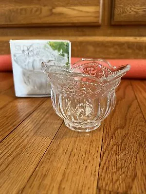 Buy Studio Nova Floral Lace Votive Candleholder Clear Cut Glass Scalloped Top Edge • 8.55£