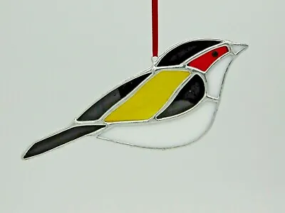 Buy Stained Glass British Bird Suncatcher/Window Hanger Goldfinch Gift/Home/Ornament • 20£