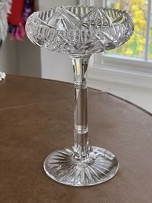 Buy VINTAGE Brilliant American Cut Glass Pedestal Compote Bowl Candy Nut Dish • 38.60£